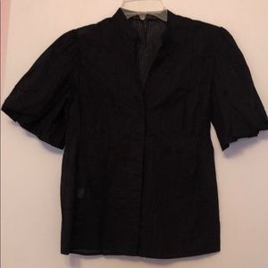 BCBG Max Azria Black Striped Top